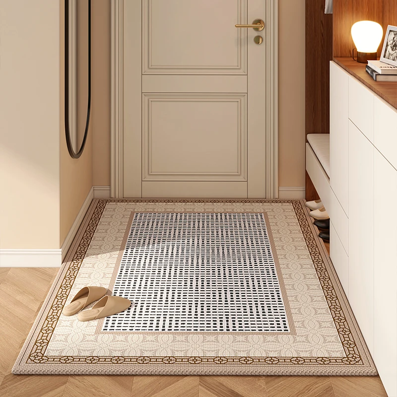 入户门地垫进门脚垫玄关简约风大门口地毯抗污耐脏吸尘轻奢高级感