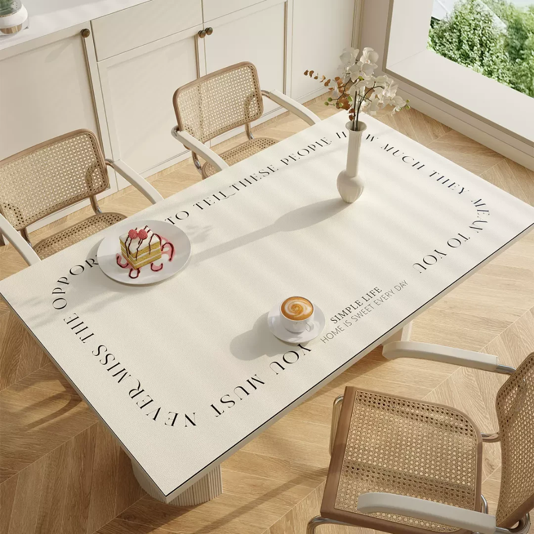 可定制简约厨房餐桌垫隔热防烫桌面茶几垫子防水防污可擦桌布客厅