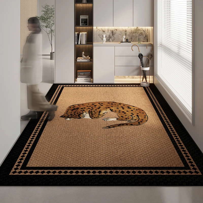 地垫入户门垫中古风可裁剪玄关大门口进门脚垫高级感免洗耐脏地毯