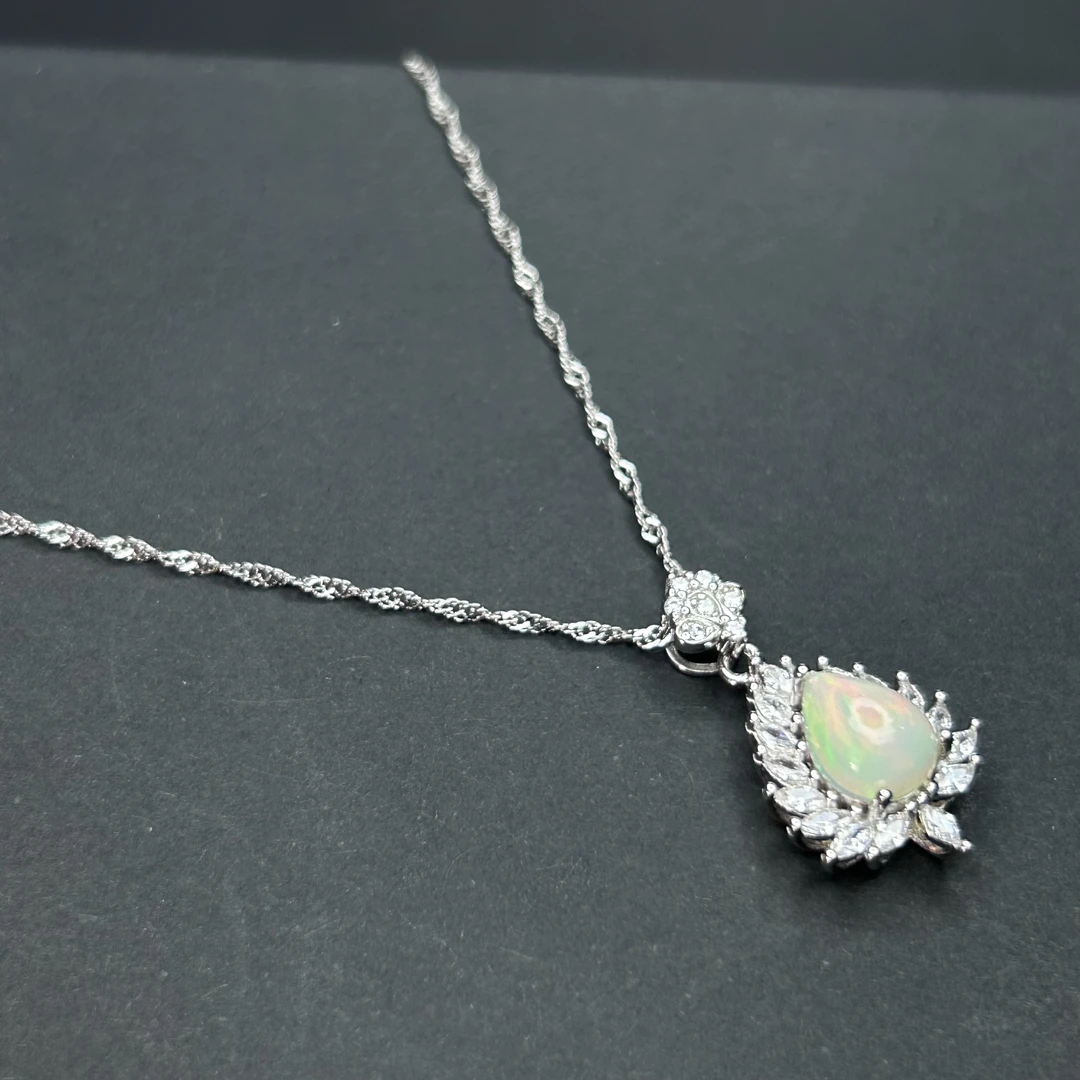 S925银欧泊项链【多样性发一】【OB010】