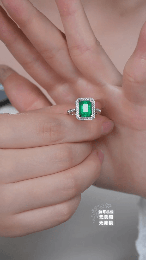 【闪购商品】祖母绿戒指18K金镶嵌28【主石2.3ct】
