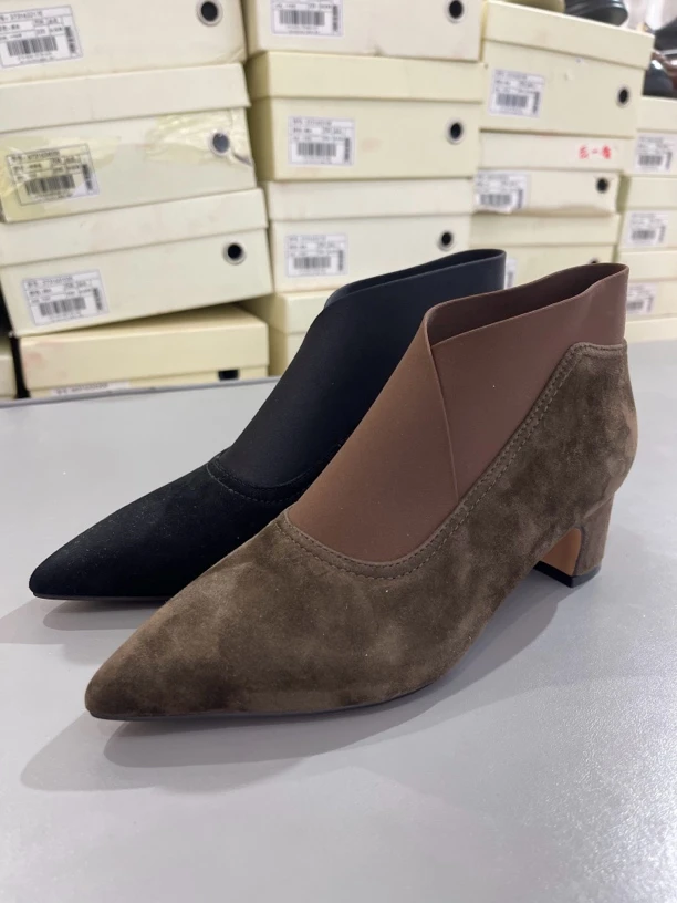 673163481e漫步佳人棉款粗跟翻毛皮靴