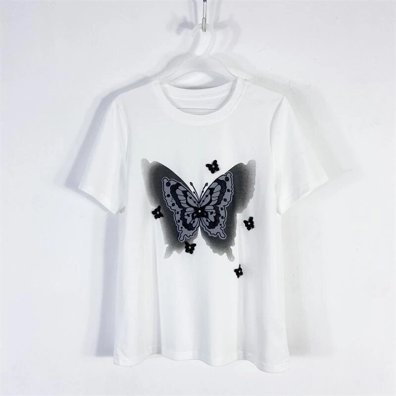 【77衣橱】KYX8674精品女装上衣短袖T恤气质轻奢