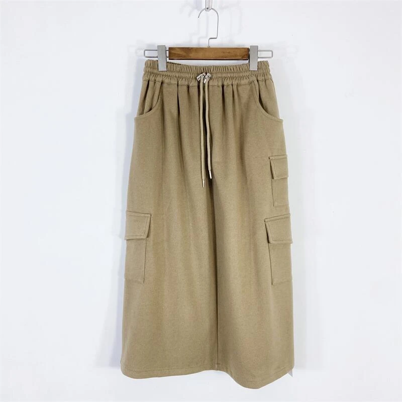 【77衣橱】EK1539精品女装秋冬中长款半身裙【红人上新】