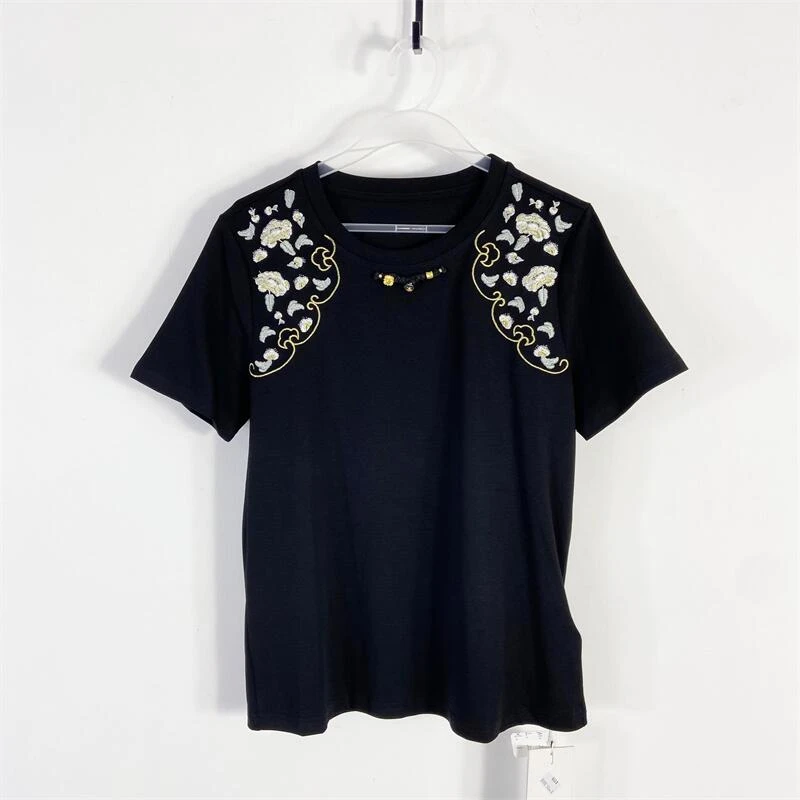 【77衣橱】KYX9200精品女装上衣短袖T恤气质轻奢