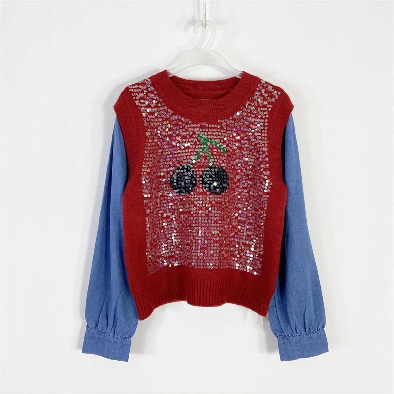 【77衣橱】ES1431精品女装针织上衣【红人上新】