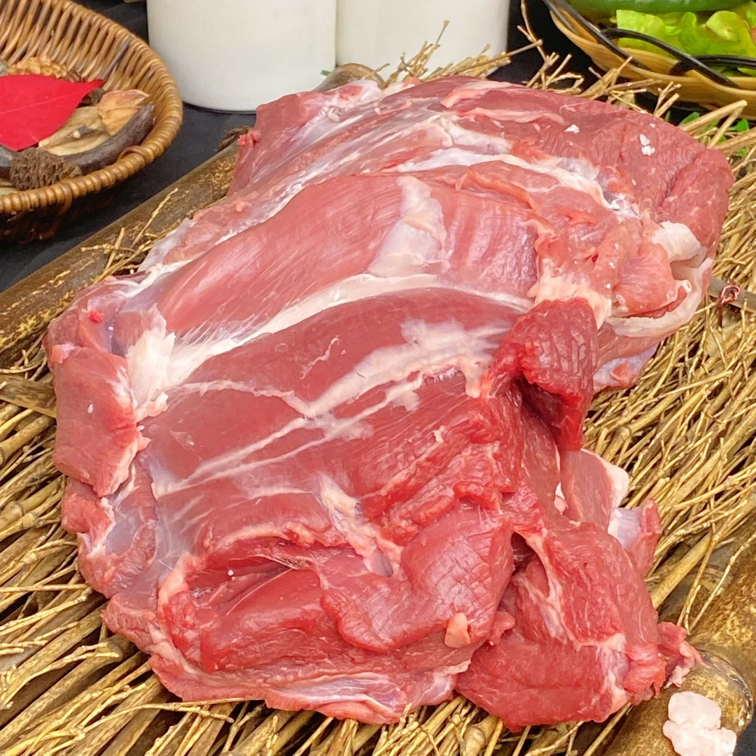 【内蒙碱滩羊】5斤后腿肉上脑纯肉羔羊肉卷包邮羊肉卷整卷烧烤肉