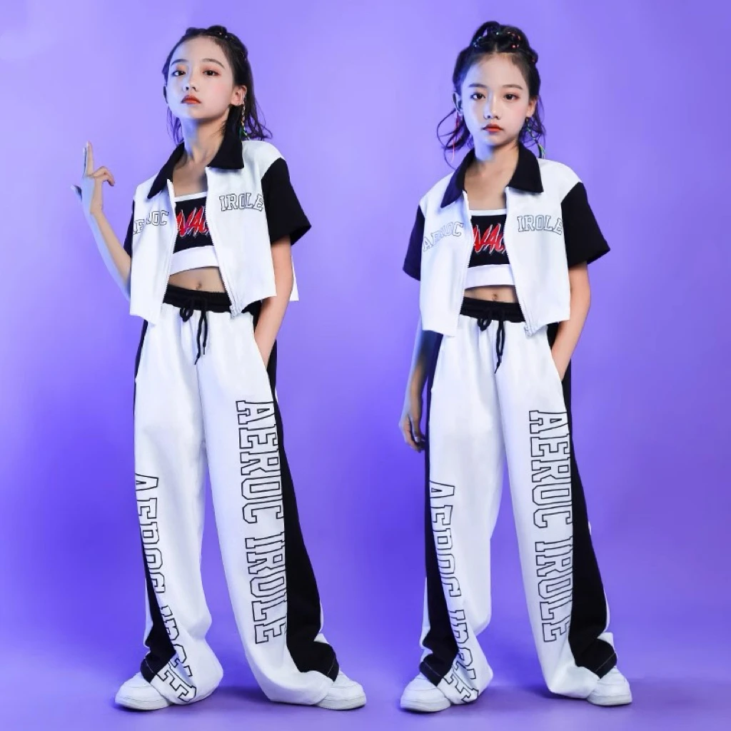【C36】女童爵士舞潮服儿童舞台走秀表演服少儿街舞套装女孩舞蹈服