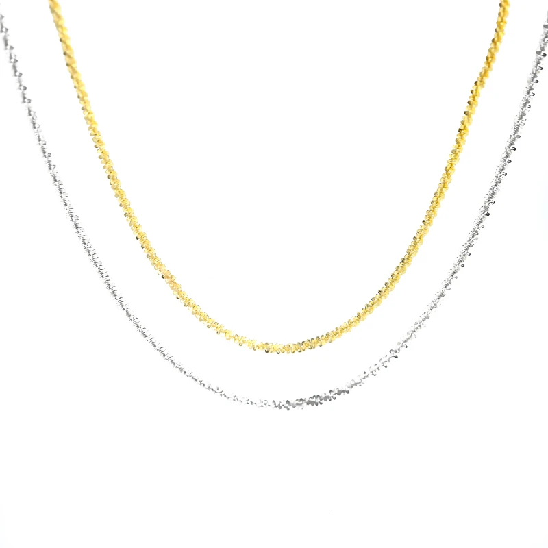 链子925银 金马精选-链子925银菜花链闪亮时尚款（多样性发其一）