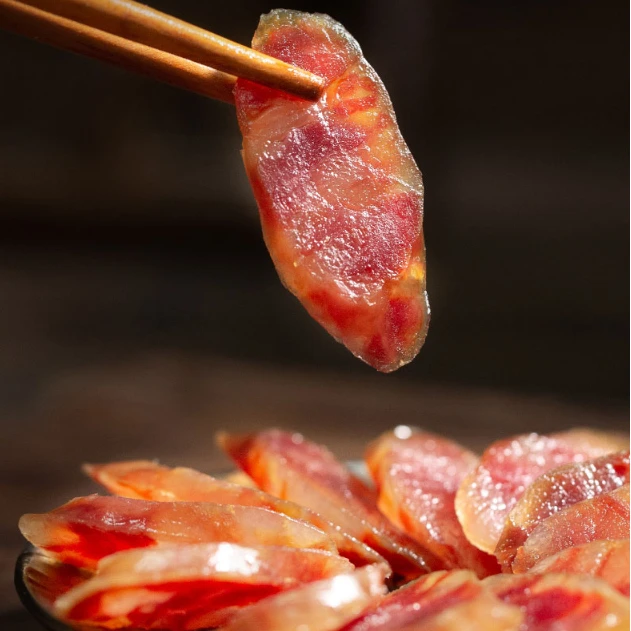 越嶲农家大凉山农家土猪肉传统广味香肠500g风味香肠 包邮风干肠