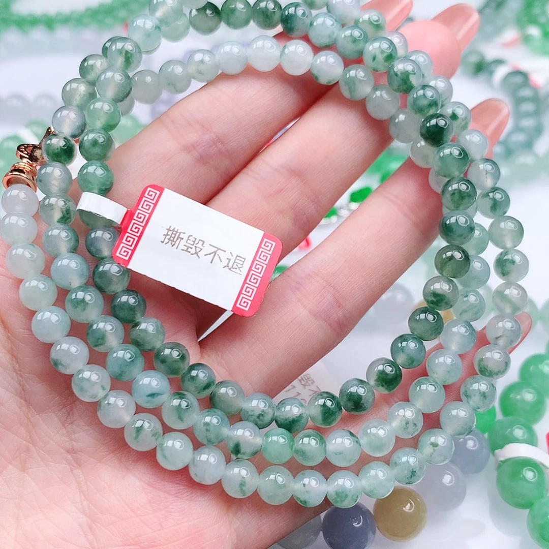 翡翠手链未镶嵌翡翠6mm