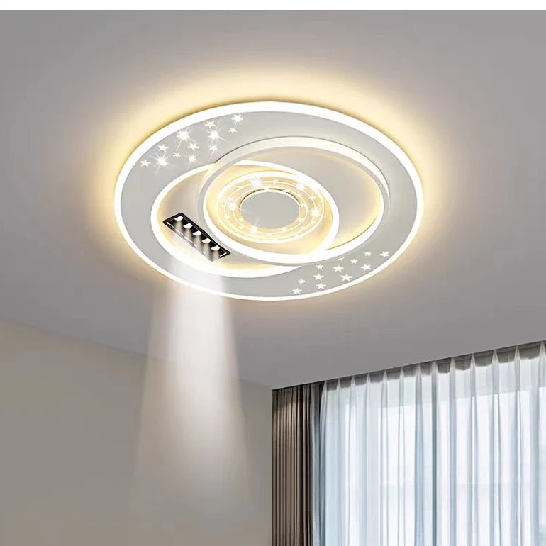 汇丰卧室吸顶灯现代简约大气2024年新款个性创意卧室灯餐厅超薄