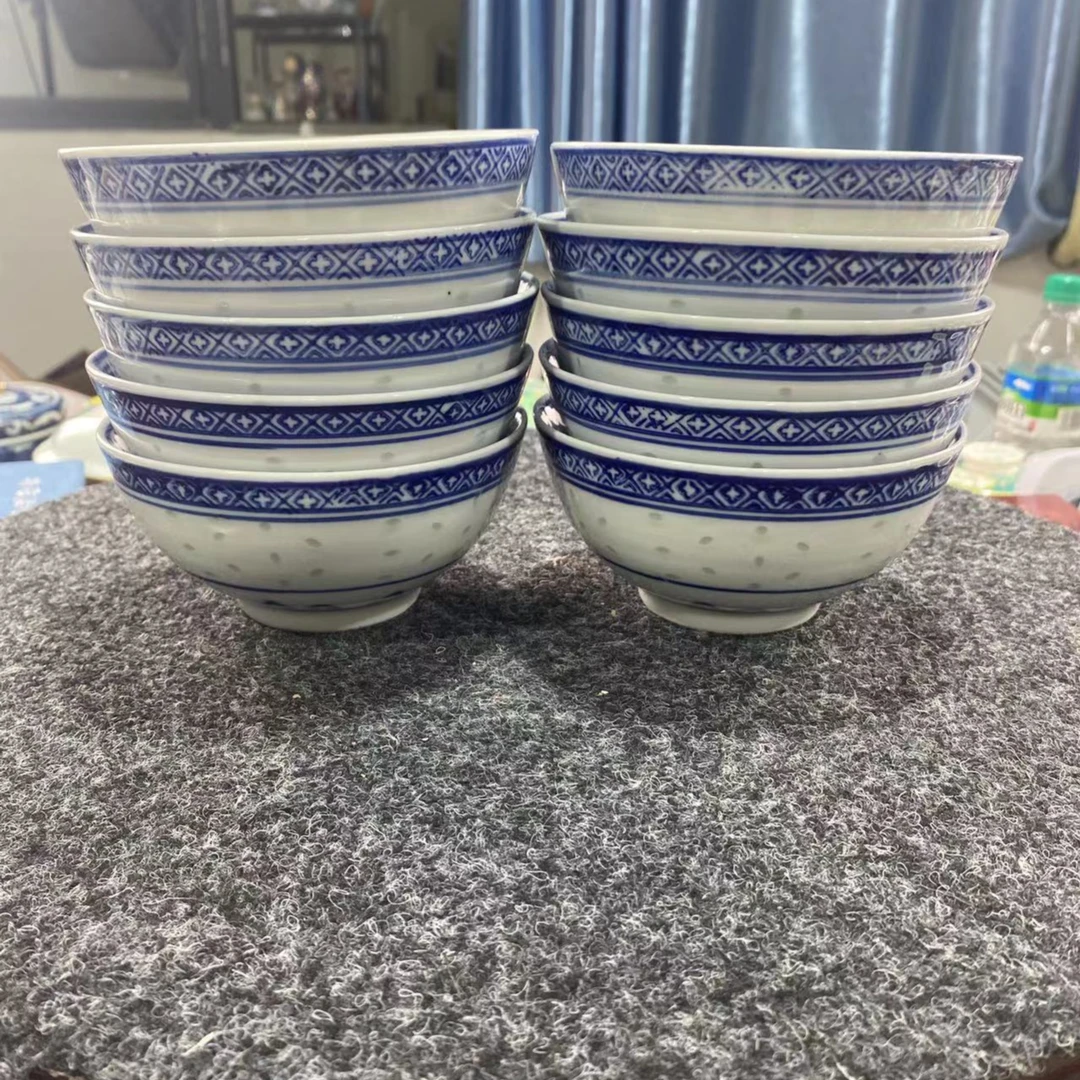 H6525玲珑龙纹5英寸碗10个装