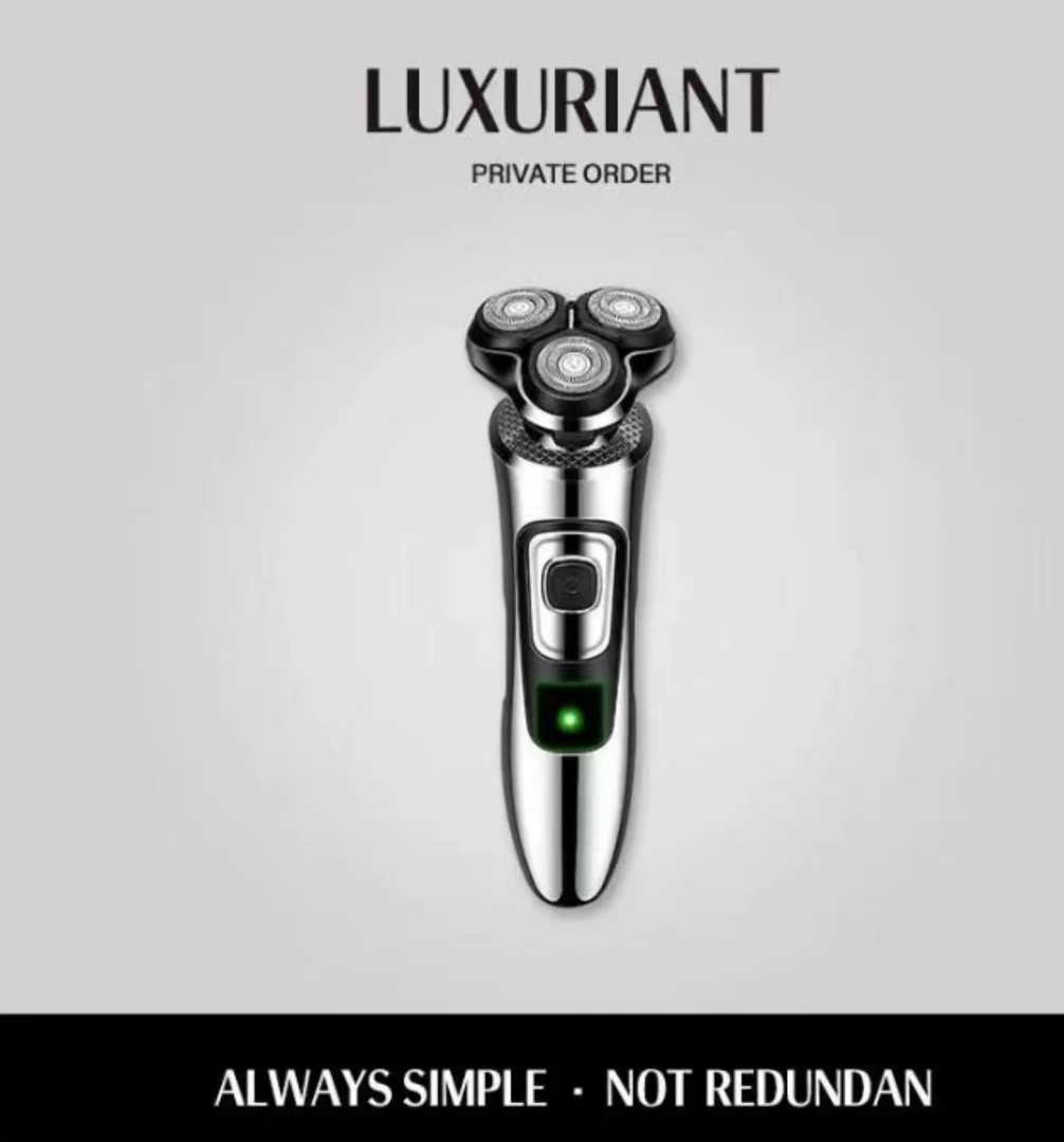 飞步刮胡剃须刀三头质感充电式刀头水洗耐用胡子刀