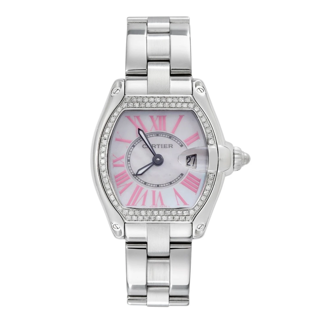 99新 Cartier/卡地亚  跑车系列W6206006腕表/白盘后钻/WHT003196