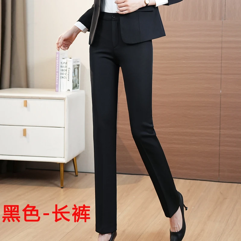 西裤职业装九分裤秋冬厚款裤子-西裤时尚修身西裤职业装西裤子女