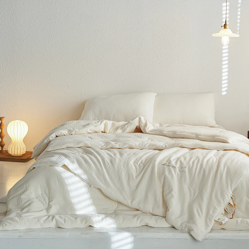 A类全棉李官奇大豆纤维被二合一双胎被 子母被加厚保暖冬被被芯