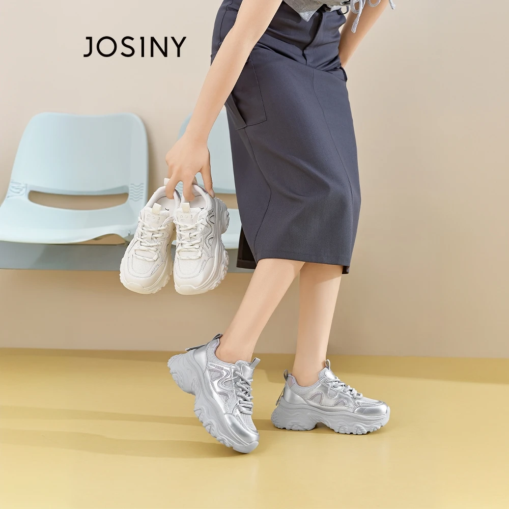 卓诗尼增高经典百搭乐福鞋2025百搭时装休闲厚底软底小个子女鞋