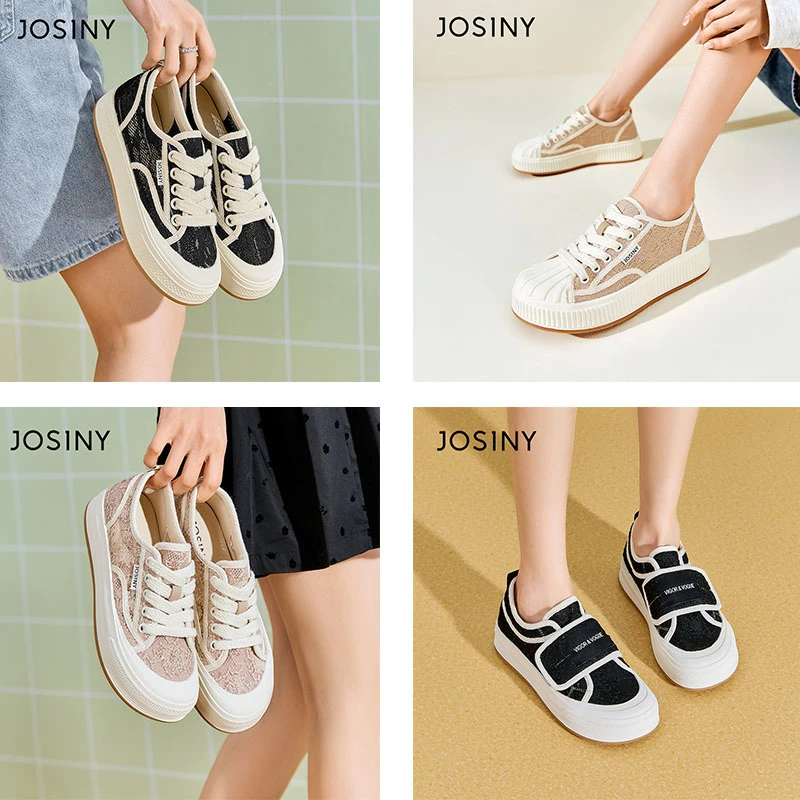 卓诗尼2025年夏季新款蕾丝面网面透气板鞋运动鞋透气百搭网鞋合集