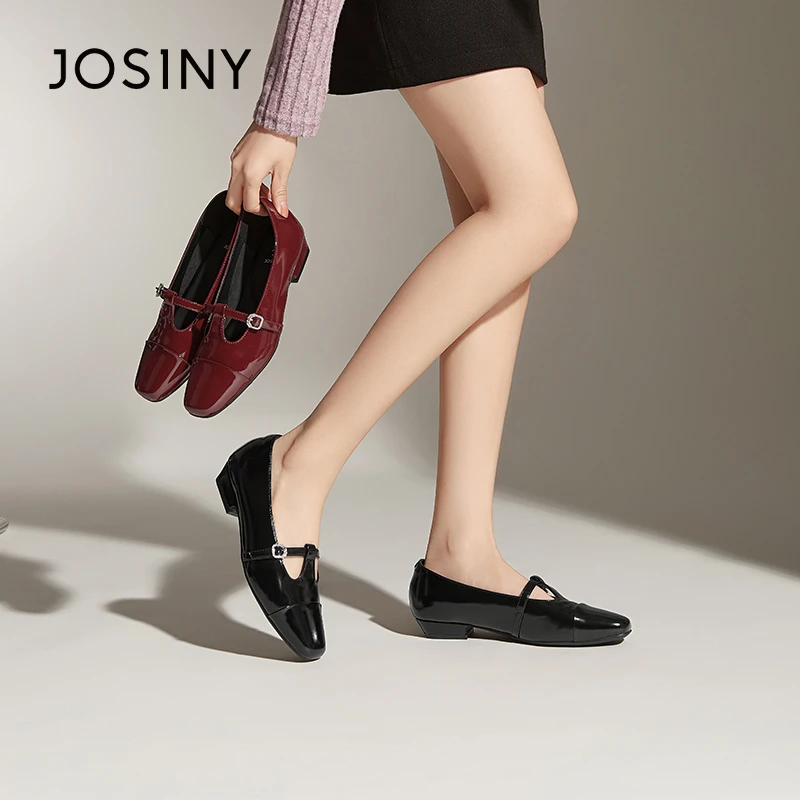 卓诗尼浅口单鞋2025年春季新款配裙子简约平底一脚蹬气质百搭单鞋