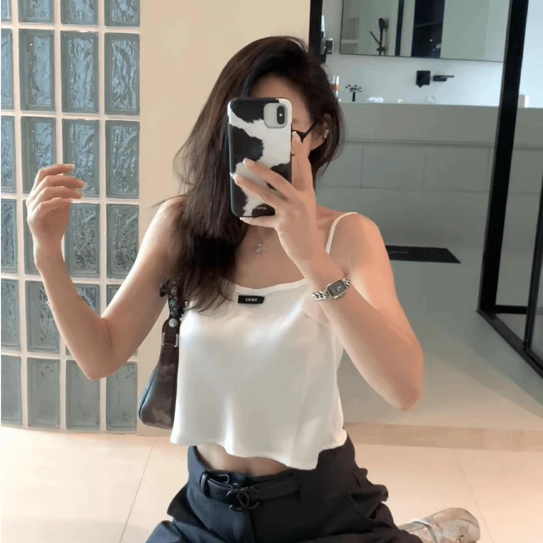 LA   缎面珠光 吊带   26262