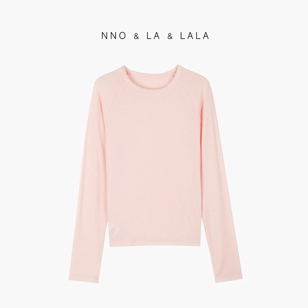 LA  粉色 莱赛尔 打底衫 26331