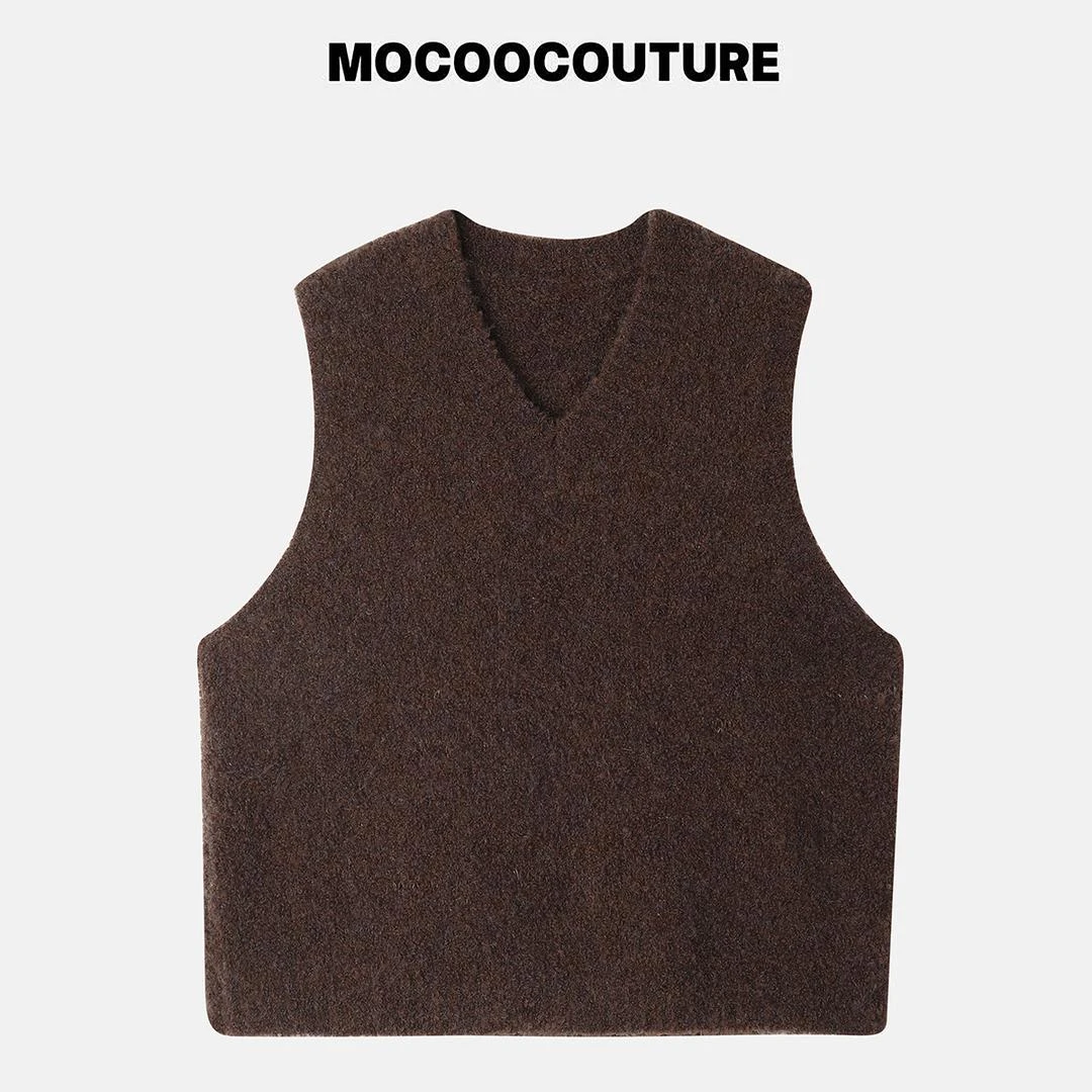 栗粟棕 套头马甲百搭 毛衣背心  933