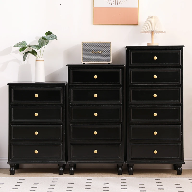 美式斗柜客厅实木卫生间卧室储物柜家用简约现代多层抽屉式收纳柜