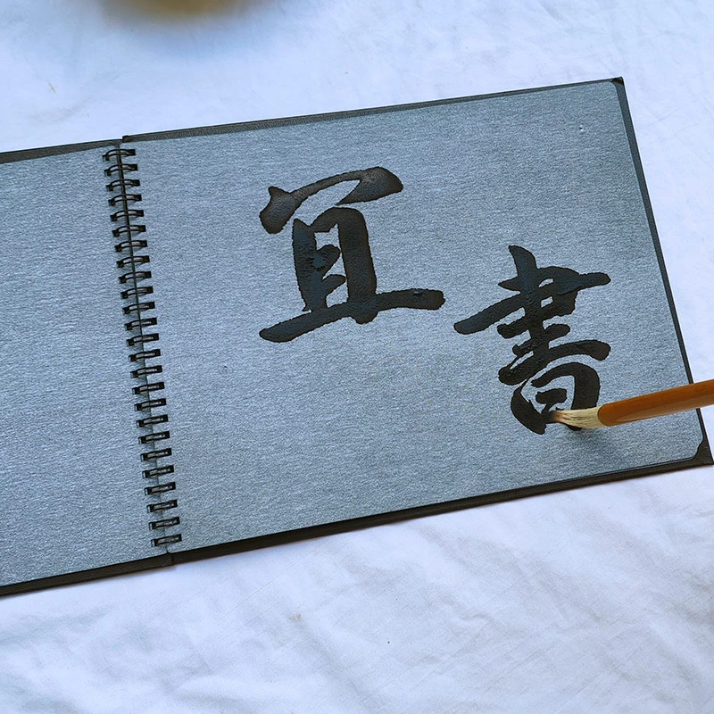 空白加厚仿宣纸水写布毛笔书法学生成人初学者练习画反复双面练字