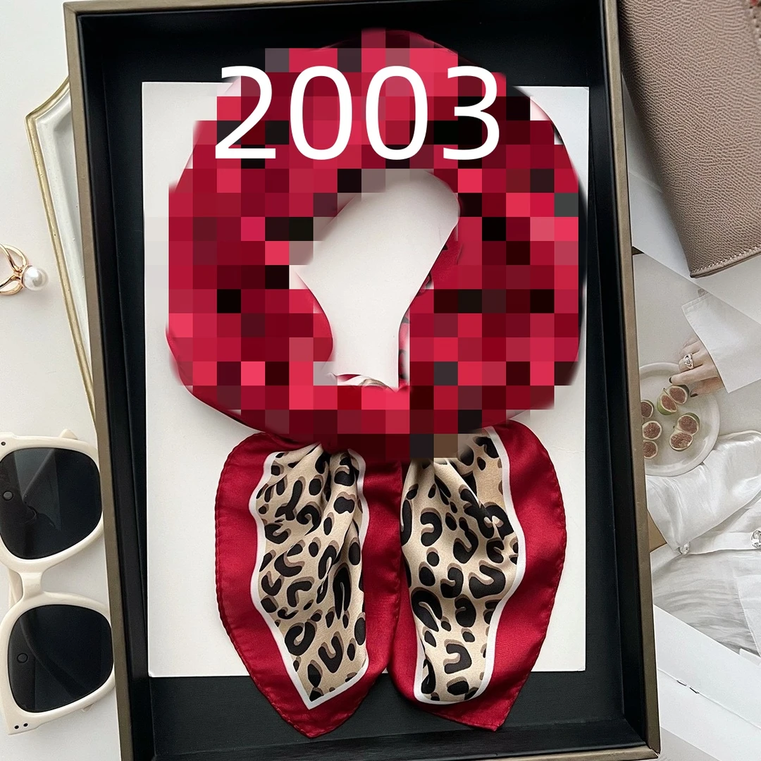 2024新款百搭丝绸丝巾方巾 70*70#3-2003