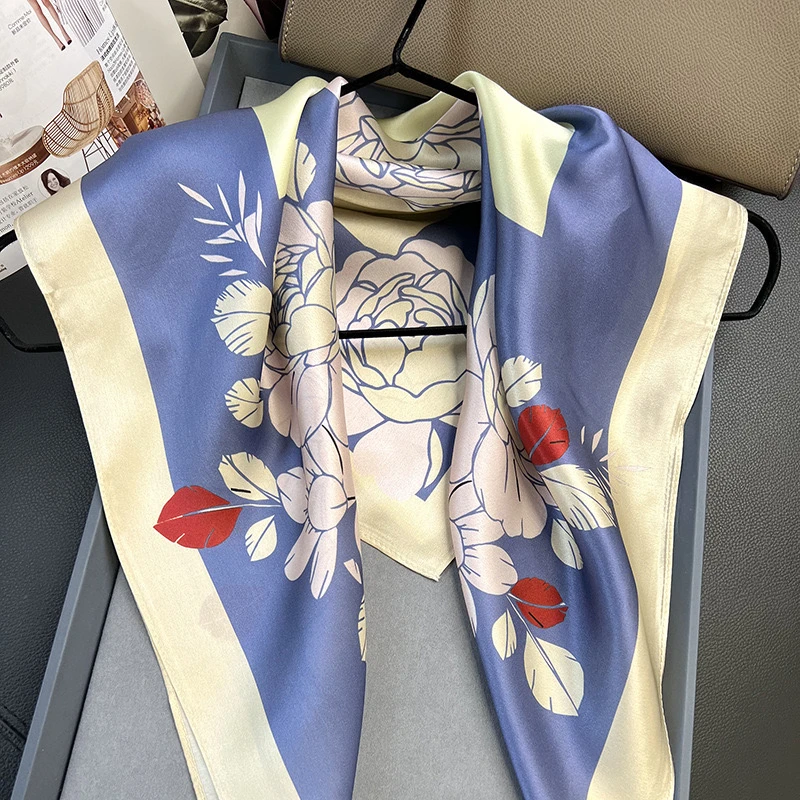 2024新款百搭丝绸丝巾方巾 70*70#0-1526