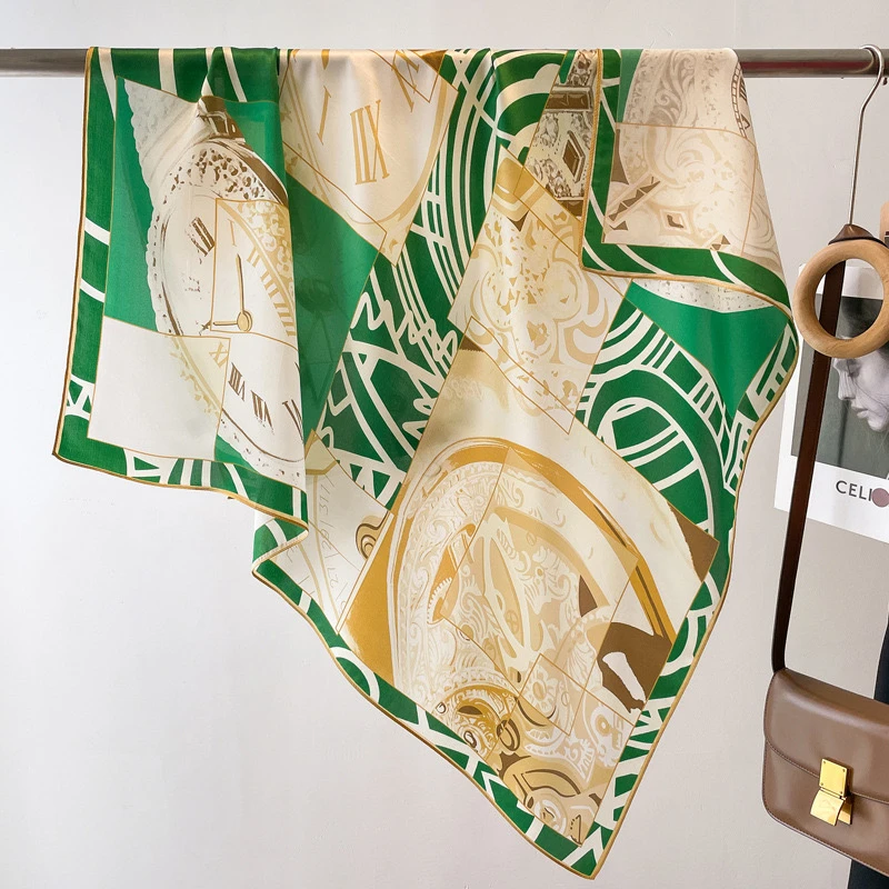 2024新款百搭丝绸丝巾方巾 90*90#0-1587