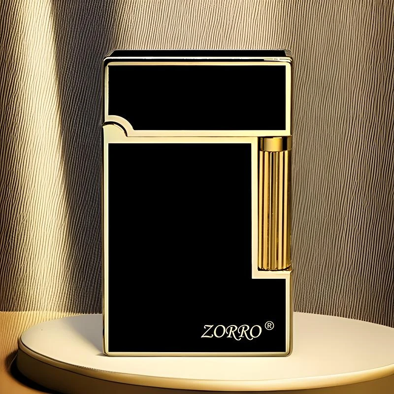 ZORRO新款佐罗侧滑朗声煤油打火机回音钢音商务高档时尚响铜创意