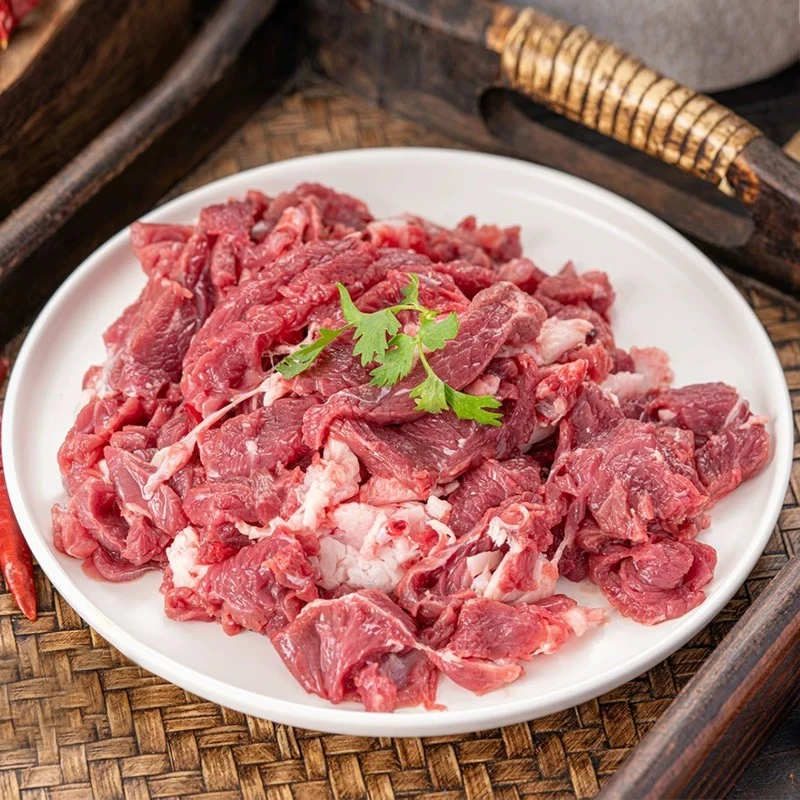 京西安格斯牛肉内蒙古谷饲安格斯原切牛碎肉新鲜