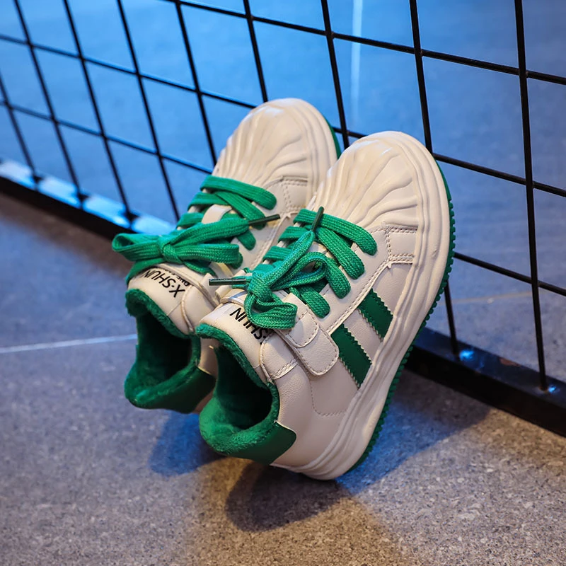 蜡比小星鞋子童鞋透气春季厚底中大童秋季加绒二棉鞋春秋百搭2024