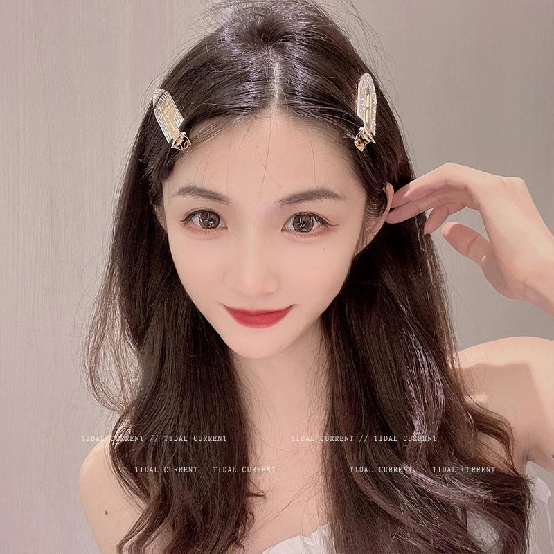 日系无痕发夹女夏小铲子刘海夹金属侧边夹洗脸醋酸发卡头饰鸭嘴夹