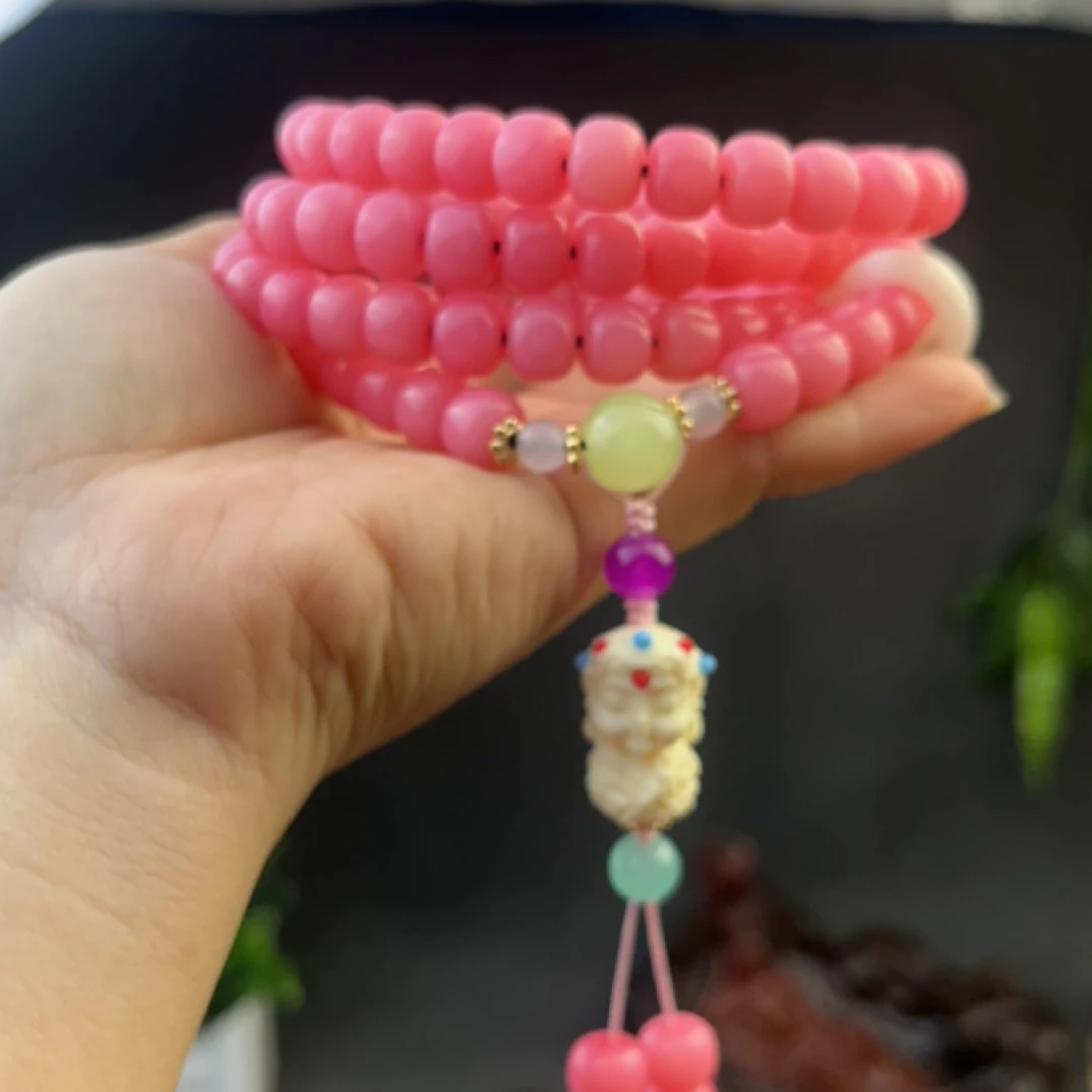 粉黛佳人，毛衣链款式，0.8/1.0/108颗，送盘玩袋.