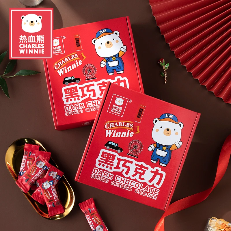 热血熊香醇浓厚黑巧克力