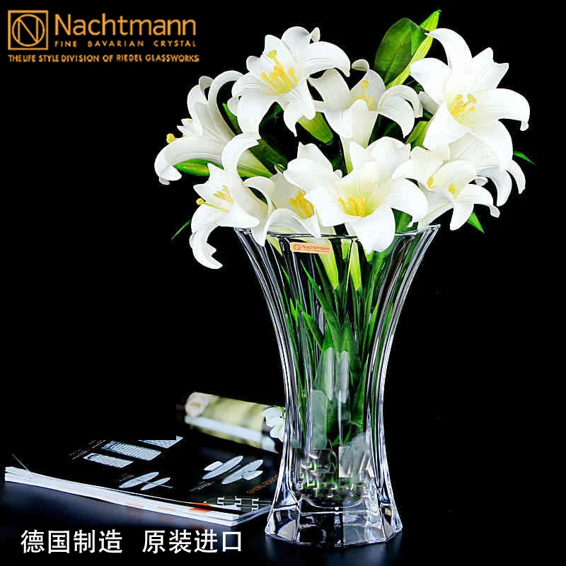 德国进口nachtmann水晶玻璃花瓶透明奢华客厅装饰摆件水养插花瓶