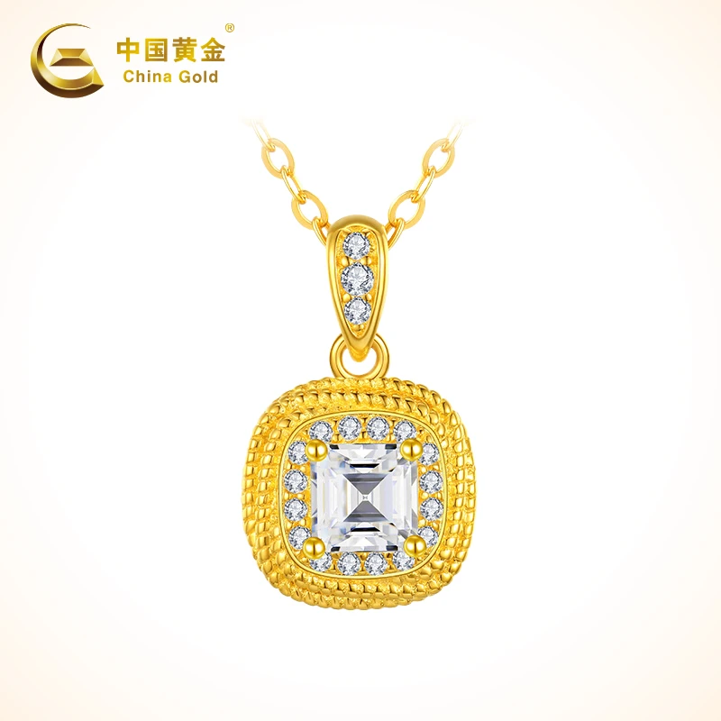 坠链均925银合成锆石 经典套链时尚气质女款国潮百搭送女友爱人