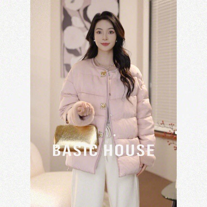 Basic House/百家好新款减龄粉嫩羽绒服外套B1194B5A862