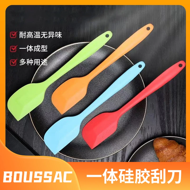 一体式硅胶刮刀刮铲蛋糕奶油抹刀翻面搅拌耐高温小铲子烘培工具