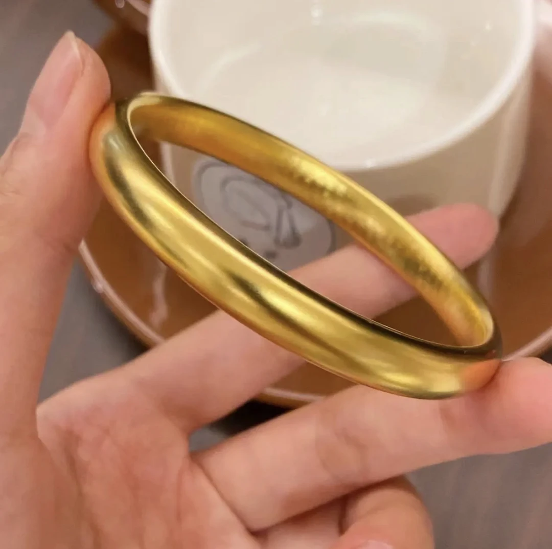 铜合金手镯 宽版8mm内刻莲花心经手镯