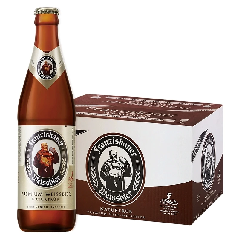 11.8°范佳乐小麦（教士）啤酒 瓶装 450ml*12瓶