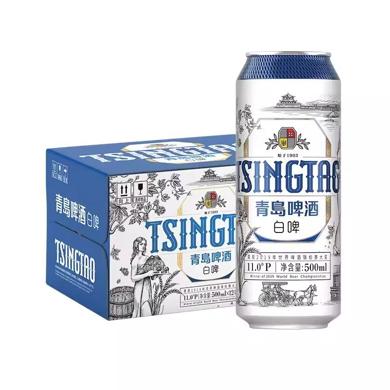 青岛啤酒 11度白啤 听装 500ml*12听