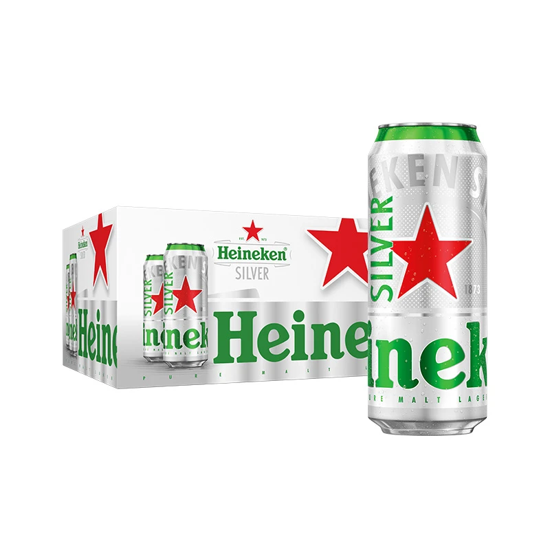 喜力啤酒 星银9.5度 听装 500ml*12听