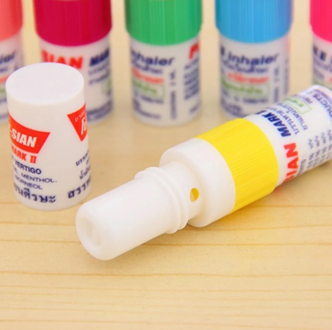 泰国八仙筒薄荷鼻通棒青凉油开车鼻吸提神