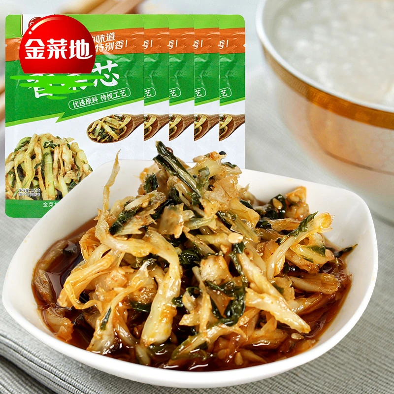 JINCAIDI/金菜地100g袋装香菜好味道酱菜拌饭拌面安徽特产包邮