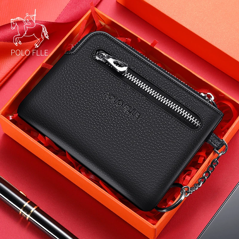 保罗男女零钱包潮流真皮迷你小钱包软皮拉链硬币包钥匙包卡包薄款