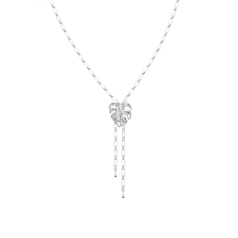 INSANE/云山 铜合金合成锆石项链 X•EVERYDAY小众热带雨林长项链